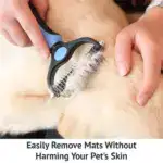 Pet Grooming Brush – Double Sided Shedding And Dematting Undercoat Rake Comb - Image 4