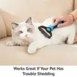 Pet Grooming Brush – Double Sided Shedding And Dematting Undercoat Rake Comb - Image 5